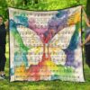 Butterfly Music Sheet Premium Quilt M162  Quilt